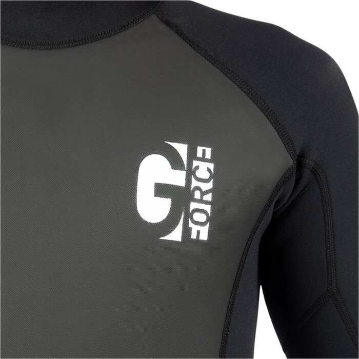 2024 Gul Mens G-Force 3mm Back Zip Flatlock Wetsuit GF1305-B7 - Black